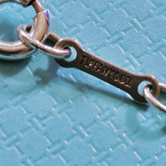 Vintage Tiffany & Co. Elsa Peretti Large 18mm Bean Silver Pendant Necklace 15” - Picture 5 of 7